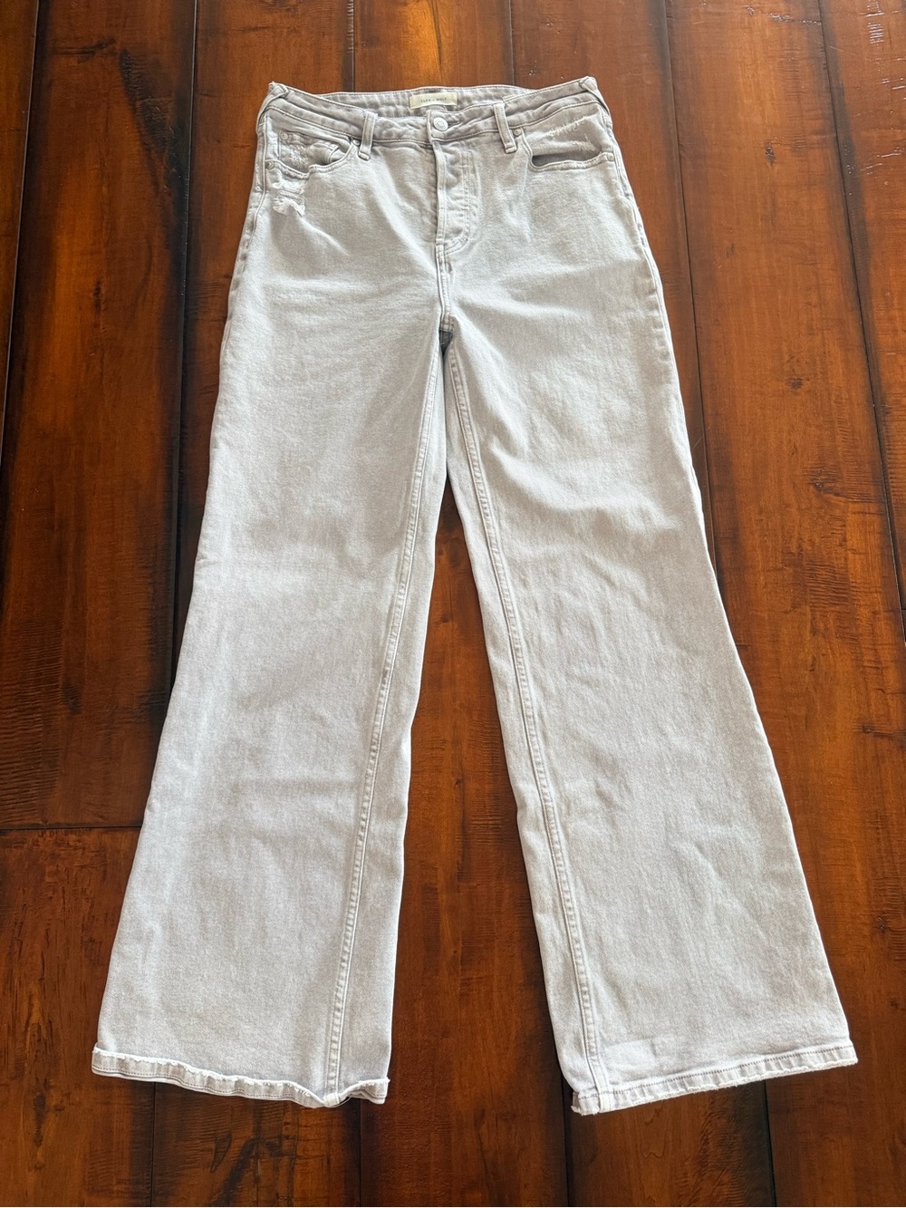 High-Rise Light Purple Wide Leg Jeans for Women